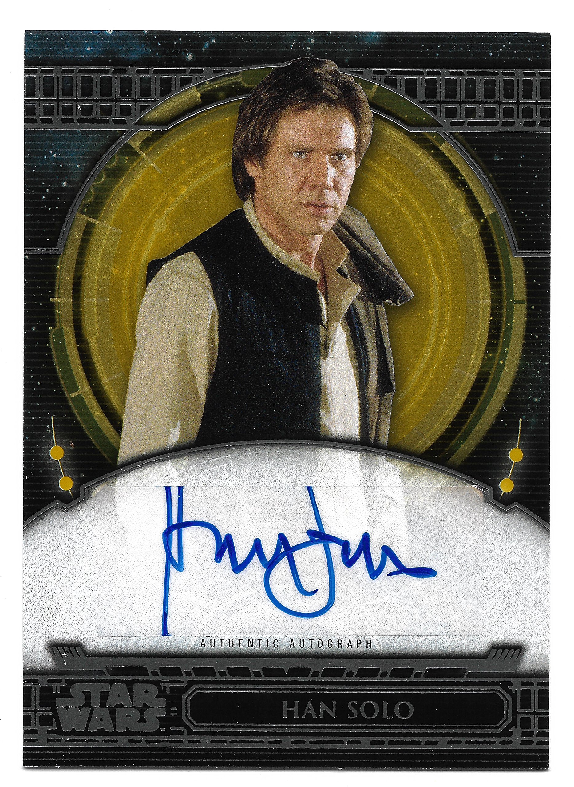 2017 Topps Star Wars 40th Anniversary Gold Autograph Harrison Ford